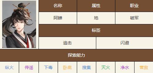 如鸢阿蝉有什么技能天赋 阿蝉技能属性效果介绍