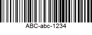 Code128条形码字体