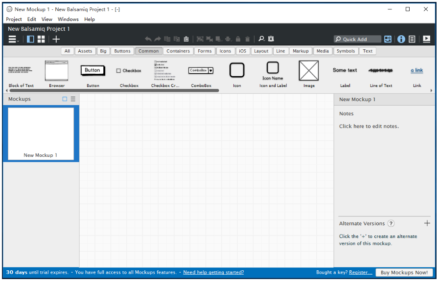 Balsamiq Mockup产品原型设计工具