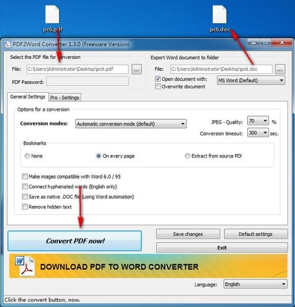 PDF2Word Converter